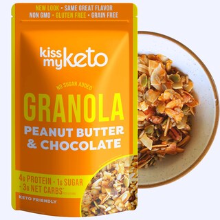 Foto 1 | Foto 1 | Granola Cereal Kiss My Keto Con Mantequilla De Maní Y Chocolate 300 G - Venta Internacional.