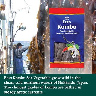 Foto 6 | Foto 6 | Vegetales Marinos Eden Kombu Wild Japoneses Cosechados A Mano 60 G - Venta Internacional.