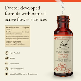 Foto 2 | Foto 2 | Esencia Floral Bach Original Rock Rose 10 Ml Sin Alcohol - Venta Internacional.