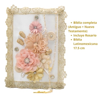 Foto 3 | Foto 3 | Kit Primera Comunión Vela Biblia Rosario Flor Tejida Ad