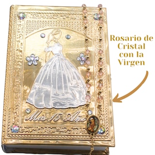Foto 3 | Foto 3 | Biblia Libro + Rosario Quinceañera Recuerdo 15 Años Muneq Cc