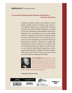 Foto 2 | Foto 2 | Paraíso Editorial Debolsillo.Autor Toni Morrison