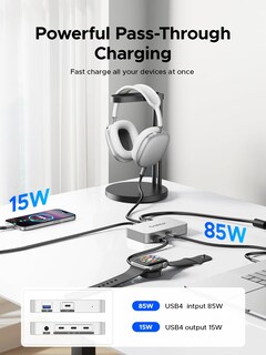 Foto 6 | Foto 6 | Hub Usb4 Orico De 5 Puertos, 40 Gbps Con Carga Dc De 85 W Para Mac/windows - Venta Internacional.