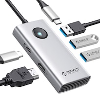 Hub Usb C Orico 5 En 1 Con Hdmi 4k Suministro De Energía De 60 W - Venta Internacional.