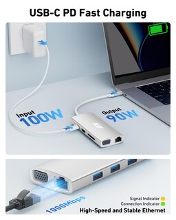 Foto 5 | Foto 5 | Hub Usb C Acer 9 En 1 Con Hdmi 4k @30hz Ethernet Usb-a De 5 Gbps - Venta Internacional.