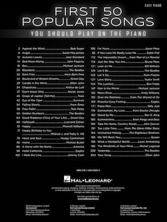 Foto 2 | Foto 2 | Reserva Las 50 Primeras Canciones Populares De Hal Leonard Que Deberías Tocar En El Piano - Venta Internacional.