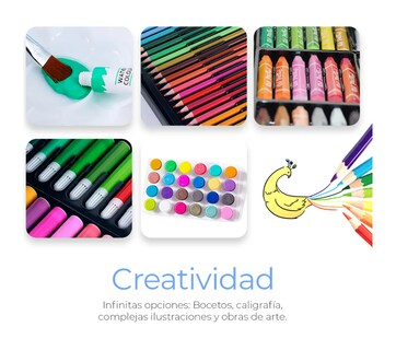 Foto 4 | Foto 4 | Kit De Dibujo Profesional Lápices Plumones De Arte Acuarela