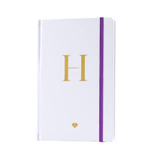 Foto 1 | Foto 1 | Libreta de Notas LuckyLy NS01-H color Blanco de Piel Vegana - Letra H