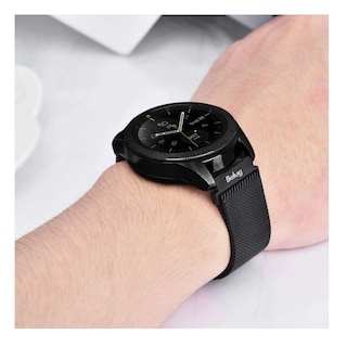 Foto 3 | Foto 3 | 2 Correas De 20mm Para Relojes Smartwatch Belug Acero Milanesa Ancho De La Correa 20 Mm Color Negro/plata