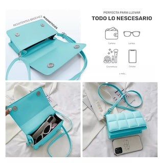 Foto 2 | Foto 2 | Bolsa Crossbody BELUG Bandolera Mensajera Dama Azul