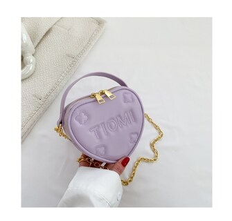 Foto 3 | Foto 3 | Bolso Cruzado Forma de Corazón Morado