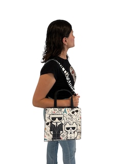 Foto 5 | Foto 5 | Bolsa Tote Blanca de Cuero Karl Lagerfeld París