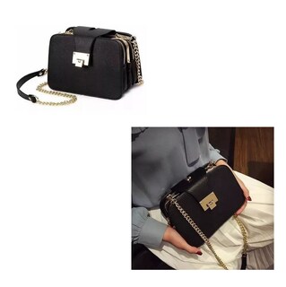 Foto 3 | Foto 3 | Bolsa Bandolera con Hebilla Metálica Negra