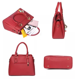 Foto 4 | Foto 4 | Bolso Para Mujer Moda Lujo Elegante Hombro Oblicuo, Rojo