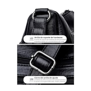 Foto 4 | Foto 4 | Bolso Para Mujer Casual De Nueva Moda Para Bandolera Cruzada Negro