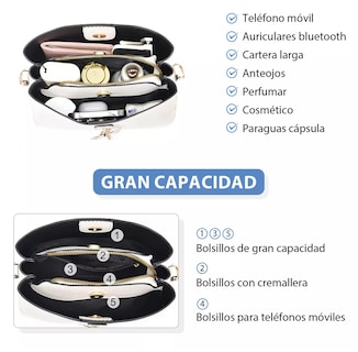 Foto 3 | Foto 3 | Bolsa Bandolera Belug Blanca