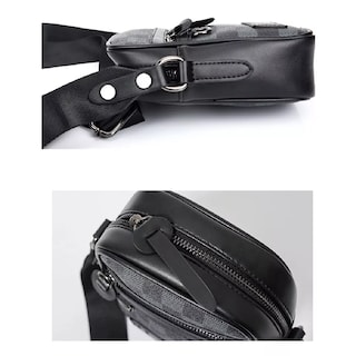 Foto 3 | Foto 3 | Bandolera Belug Cuadros Negra para Hombre