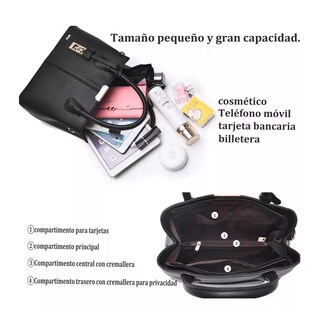 Foto 2 | Foto 2 | Bolso Para Laptop Belug Impermeable Negro Para Mujer