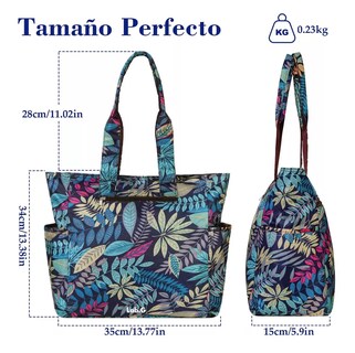 Foto 2 | Foto 2 | Bolsa De Mujer Tote Bag Color Hojas