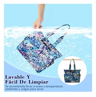 Foto 3 | Foto 3 | Bolsa De Mujer Tote Bag Color Hojas