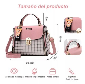 Foto 2 | Foto 2 | Bolso Antirrobo De Hombro Belug Rosa Para Mujer