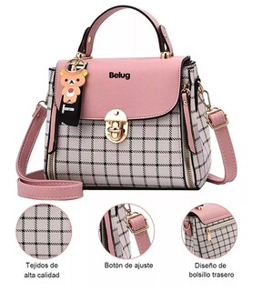 Foto 4 | Foto 4 | Bolso Antirrobo De Hombro Belug Rosa Para Mujer