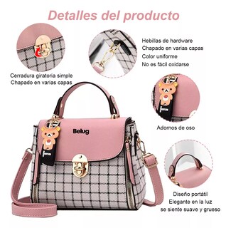 Foto 5 | Foto 5 | Bolso Antirrobo De Hombro Belug Rosa Para Mujer