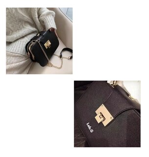 Foto 5 | Foto 5 | Bolso Bandolera Para Mujer Con Hebilla Metálica Negro