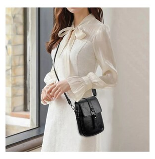 Foto 2 | Foto 2 | Bolso Para Mujer Cartera Bandolera De Moda Para Celular Negro