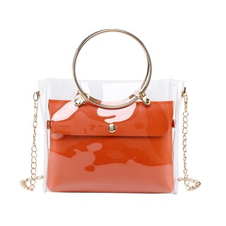 Foto 1 | Foto 1 | Bolso Bandolera Cuadrado Transparente De Pvc Para Mujer - Venta Internacional.