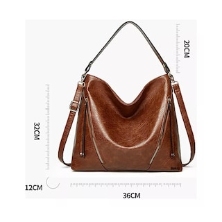 Foto 4 | Foto 4 | Set 2 Bolsas De Mano Bandolera Hombro Para Mujer + Cartera Belug, Marrón