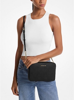Foto 4 | Foto 4 | Bandolera Michael Kors Jet Set De Piel Saffiano Grande - Venta Internacional.