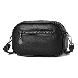 Foto 3 | Foto 3 | Bolsa Bandolera De Cuero Blando Lab.g Negro Para Mujer Crossbody
