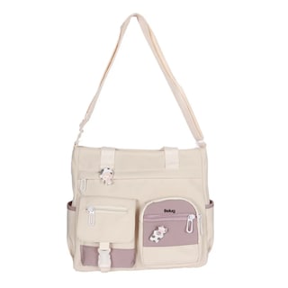 Foto 1 | Foto 1 | Bolso Multifuncional De Lona De Gran Capacidad Belug, Blanco
