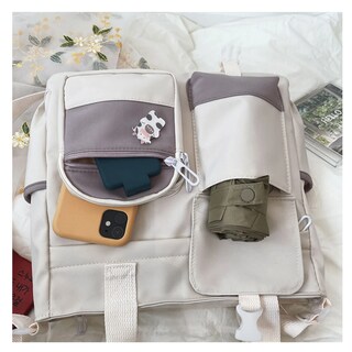 Foto 3 | Foto 3 | Bolso Multifuncional De Lona De Gran Capacidad Belug, Blanco