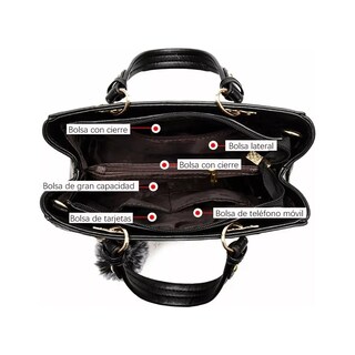 Foto 4 | Foto 4 | Bolsa Mujer Dama Elegante Hombro Oblicuo Portátil 3 En 1 Lab.g Multicolor