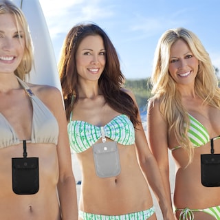Foto 6 | Foto 6 | Sujetador De Viaje Saintrygo Wallet Para Mujer (negro, Gris) - Venta Internacional.