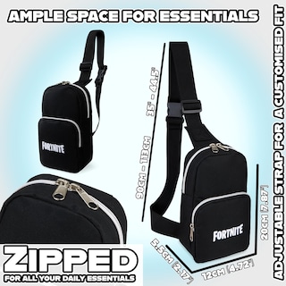 Foto 6 | Foto 6 | Bandolera Fortnite Boys Ajustable Para Niños, Bolsa De Viaje - Venta Internacional.
