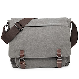 Foto 1 | Foto 1 | Bandolera Tipo Bandolera Dasein Vintage Canvas Grey Para Portátil De 15 Pulgadas - Venta Internacional.