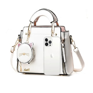 Foto 1 | Foto 1 | Bolso De Mujer Casual Vintage De Cuero Pu Lab.g Blanca