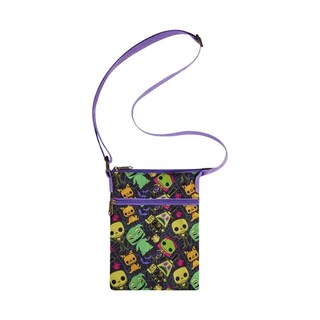 Foto 1 | Foto 1 | Loungefly X Funko: Mundo De Jack Blacklight - Personajes Neon Bolso Cruzado