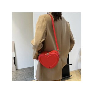 Foto 4 | Foto 4 | Bolso Bandolera Forma Corazón Rojo