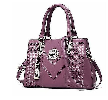 Foto 1 | Foto 1 | Bolso De Mano Huoguo Para Mujer De Estilo Europeo Y Americano Morado - Venta Internacional.