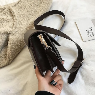 Foto 2 | Foto 2 | Bolso De Mano Huoguo Bandolera De Piel Sintética Negra Para Mujer - Venta Internacional.