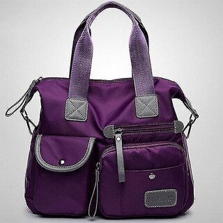 Foto 1 | Foto 1 | Bandolera Huoguo Tela Oxford Impermeable Nailon Color Morado - Venta Internacional.