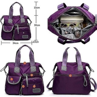 Foto 2 | Foto 2 | Bandolera Huoguo Tela Oxford Impermeable Nailon Color Morado - Venta Internacional.