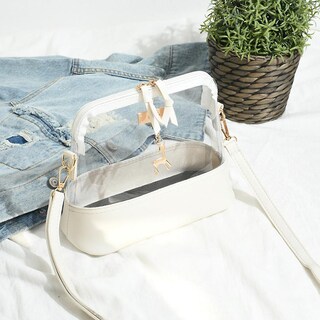 Foto 3 | Foto 3 | Bandolera Huoguo Con Forma De Concha Transparente Con Colgante De Color Cervatillo - Venta Internacional.