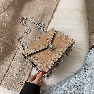Foto 1 | Foto 1 | Bolso De Hombro Huoguo Scrub Leather Designer Khaki - Venta Internacional.