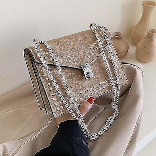Foto 3 | Foto 3 | Bolso De Hombro Huoguo Scrub Leather Designer Khaki - Venta Internacional.