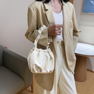 Foto 2 | Foto 2 | Bolso De Mano Huoguo Bolso De Mano De Piel Sintética De Color Puro Para Mujer - Venta Internacional.